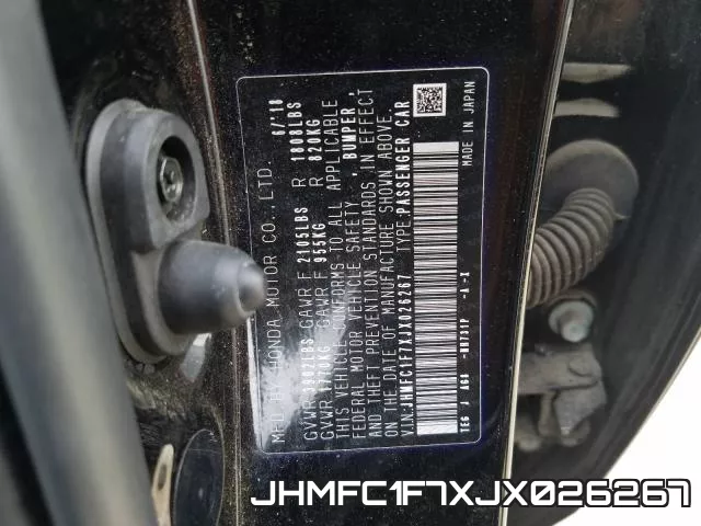 JHMFC1F7XJX026267 фото 2