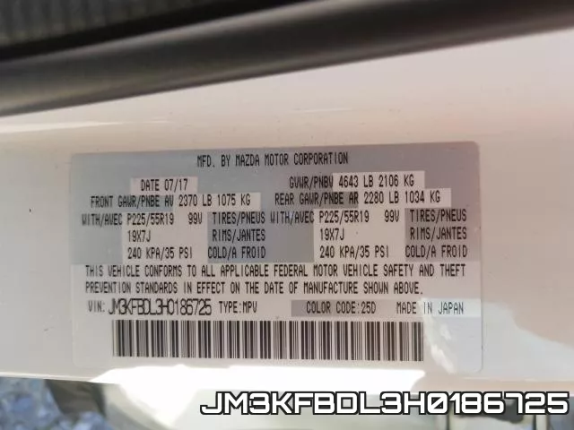 JM3KFBDL3H0186725 фото 2