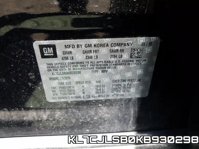KL7CJLSB0KB930298 фото 2