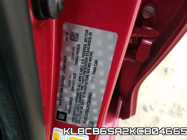 KL8CB6SA2KC804665 фото 2