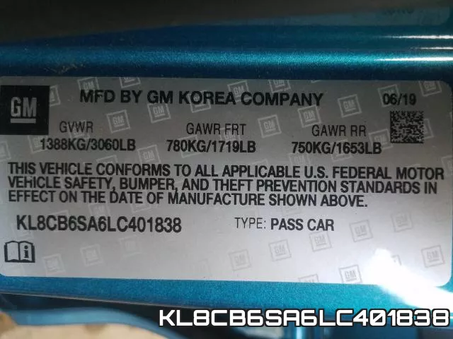 KL8CB6SA6LC401838 фото 2