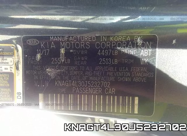 KNAGT4L30J5232702 фото 10