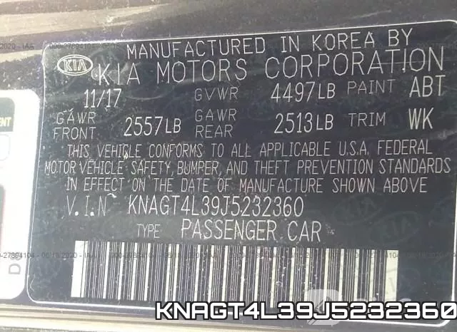 KNAGT4L39J5232360 фото 10