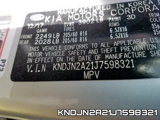 KNDJN2A21J7598321 фото 2
