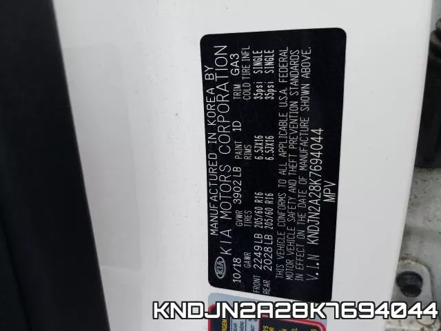 KNDJN2A28K7694044 фото 2