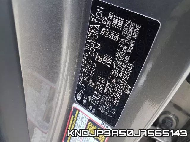 KNDJP3A50J7565143 фото 2