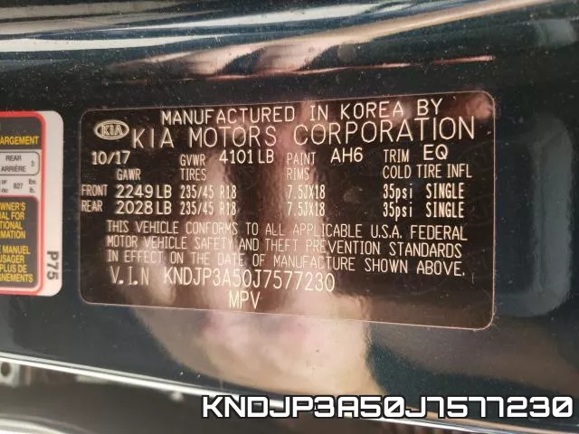 KNDJP3A50J7577230 фото 2