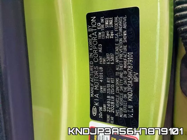 KNDJP3A56H7879101 фото 2
