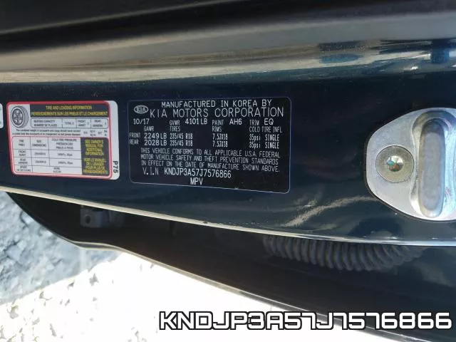 KNDJP3A57J7576866 фото 2