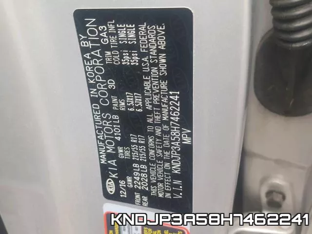 KNDJP3A58H7462241 фото 2