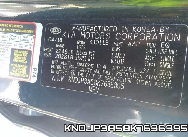 KNDJP3A58K7636395 фото 10