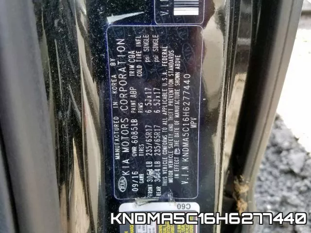 KNDMA5C16H6277440 фото 2