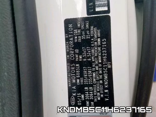 KNDMB5C11H6237165 фото 2