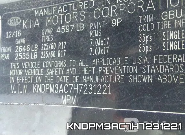 KNDPM3AC7H7231221 фото 10