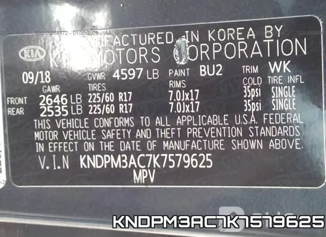 KNDPM3AC7K7579625 фото 10