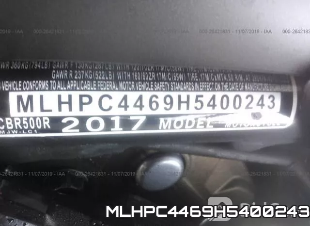 MLHPC4469H5400243 фото 2
