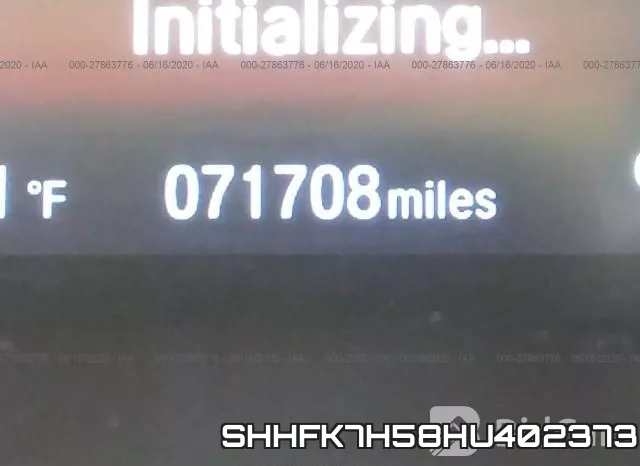 SHHFK7H58HU402373 фото 8