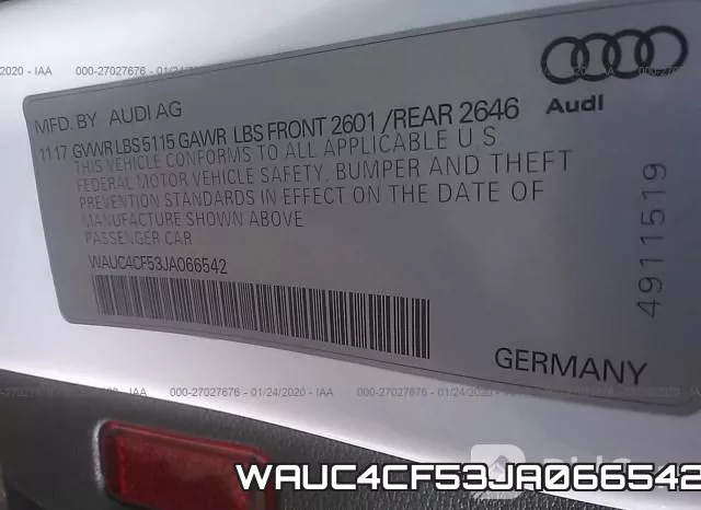 WAUC4CF53JA066542 фото 10