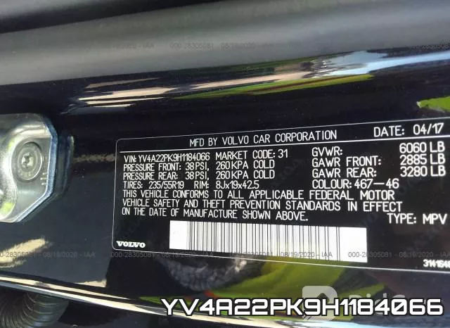 YV4A22PK9H1184066 фото 10