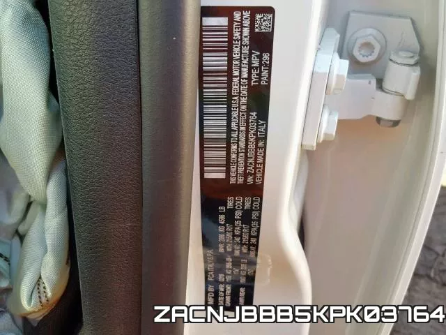 ZACNJBBB5KPK03764 фото 2