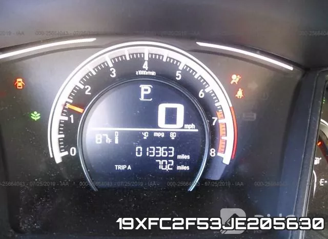 19XFC2F53JE205630 фото 8