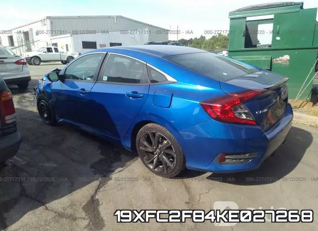 19XFC2F84KE027268 фото 4