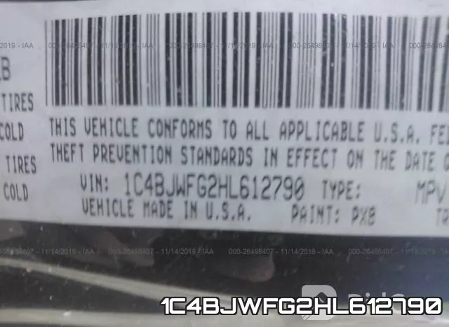 1C4BJWFG2HL612790 фото 10