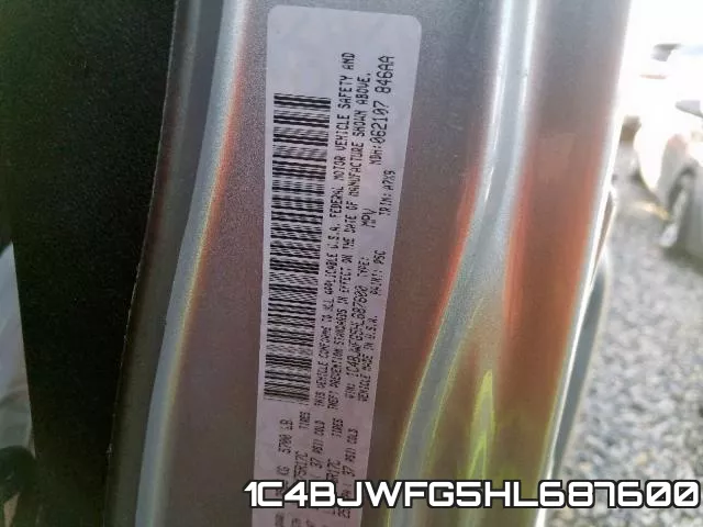 1C4BJWFG5HL687600 фото 2