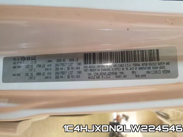 1C4HJXDN0LW224546 фото 2