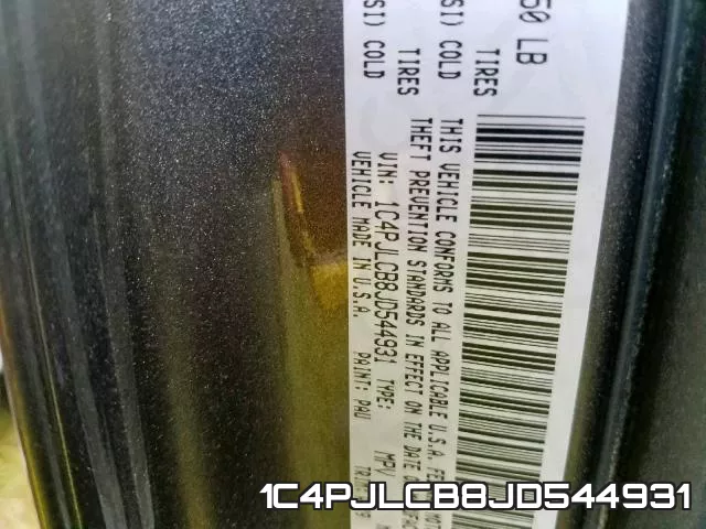 1C4PJLCB8JD544931 фото 2
