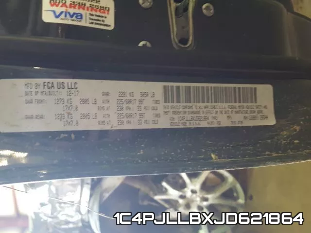 1C4PJLLBXJD621864 фото 2