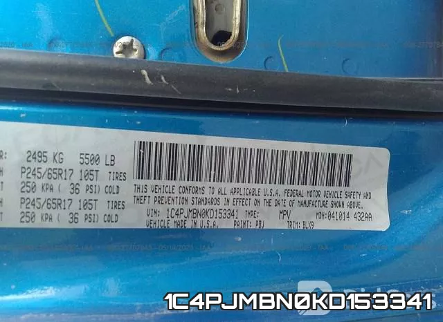1C4PJMBN0KD153341 фото 10