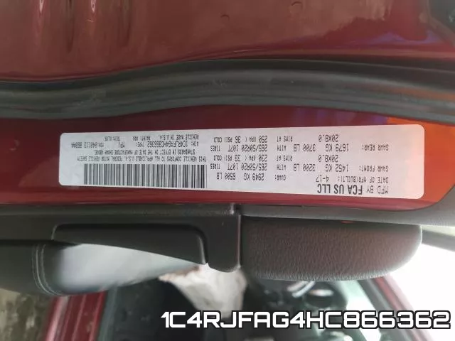 1C4RJFAG4HC866362 фото 2