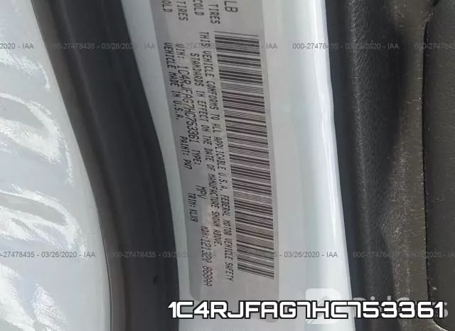 1C4RJFAG7HC753361 фото 10