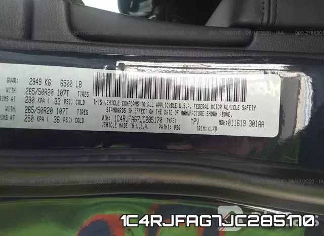 1C4RJFAG7JC285170 фото 10