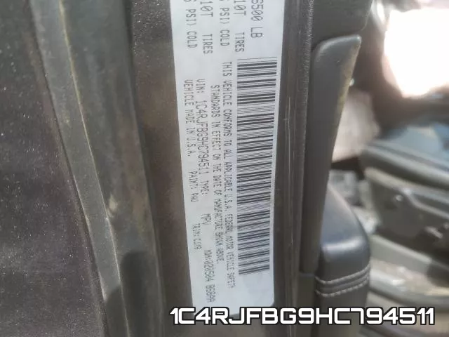 1C4RJFBG9HC794511 фото 2