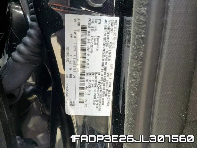 1FADP3E26JL307560 фото 2