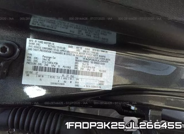 1FADP3K25JL266455 фото 10
