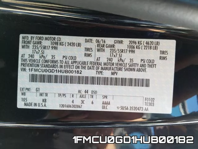 1FMCU0GD1HUB00182 фото 2