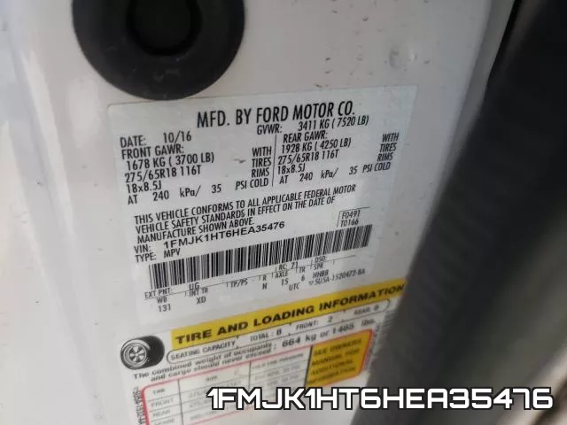 1FMJK1HT6HEA35476 фото 2