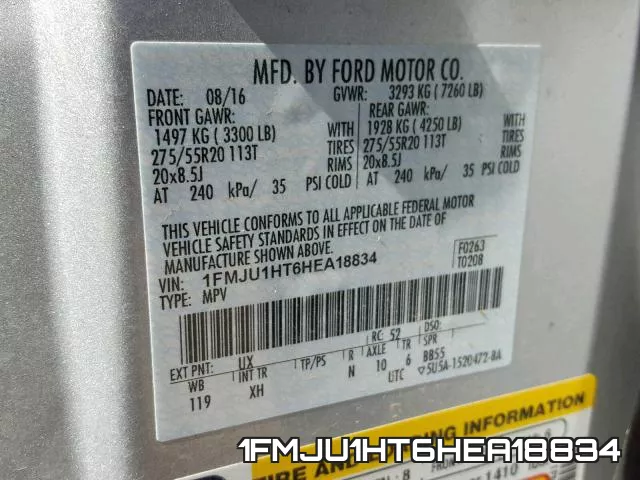 1FMJU1HT6HEA18834 фото 2