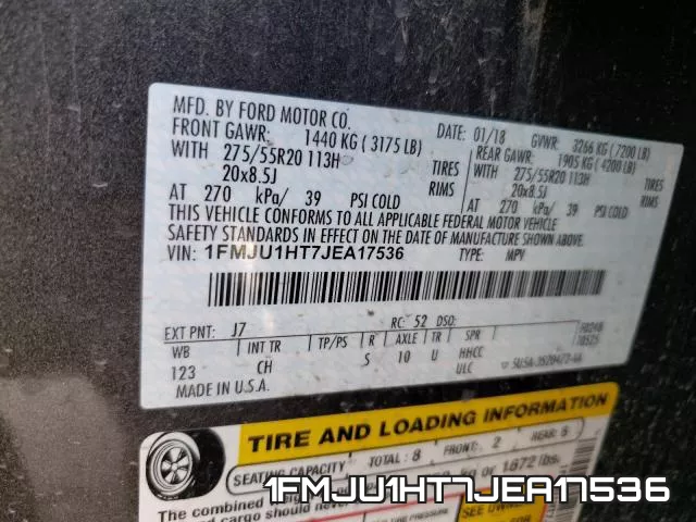 1FMJU1HT7JEA17536 фото 2