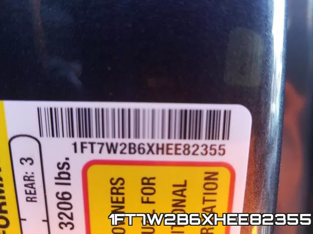 1FT7W2B6XHEE82355 фото 2