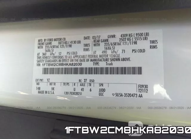 1FTBW2CM8HKA82030 фото 10