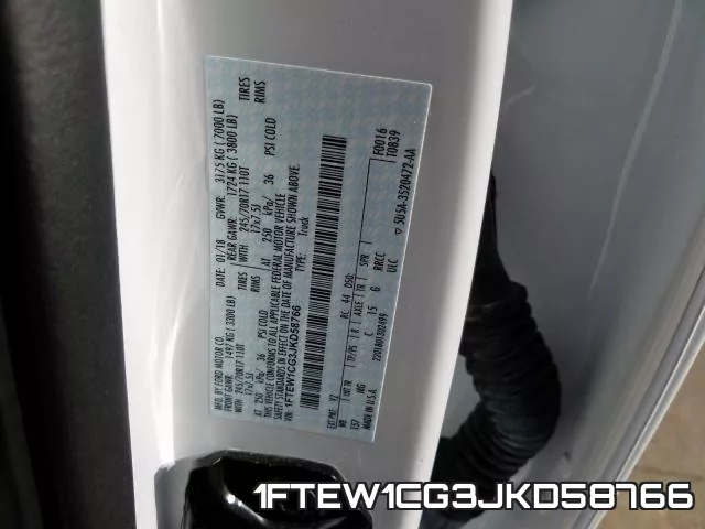 1FTEW1CG3JKD58766 фото 2