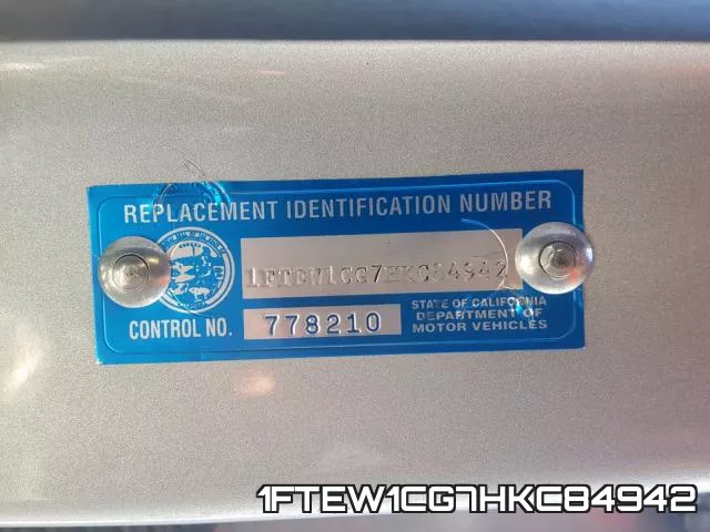 1FTEW1CG7HKC84942 фото 2