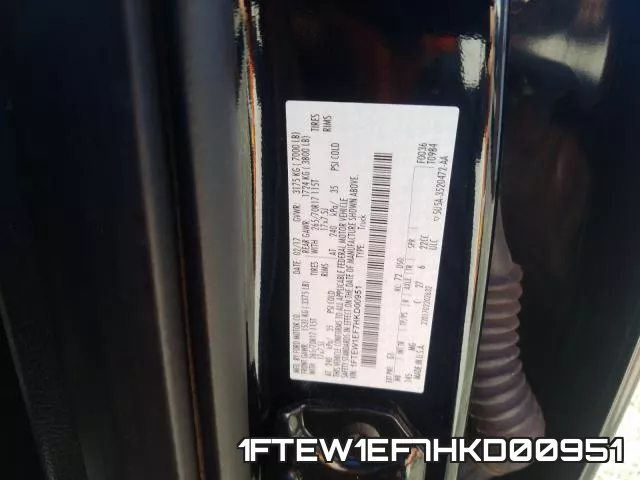 1FTEW1EF7HKD00951 фото 2