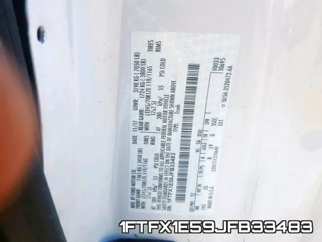 1FTFX1E59JFB33483 фото 2