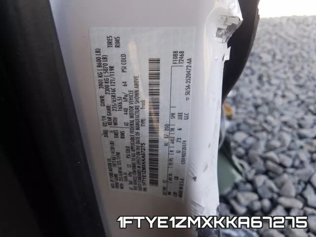 1FTYE1ZMXKKA67275 фото 10
