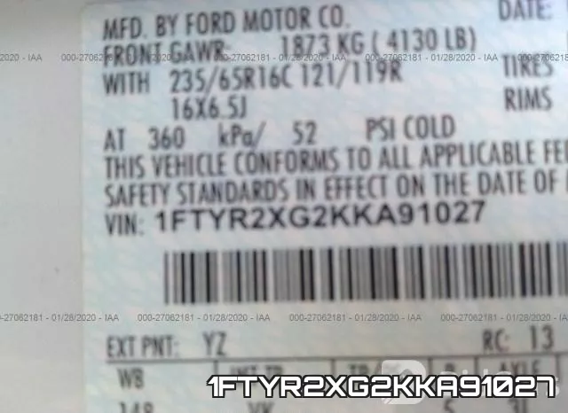 1FTYR2XG2KKA91027 фото 10
